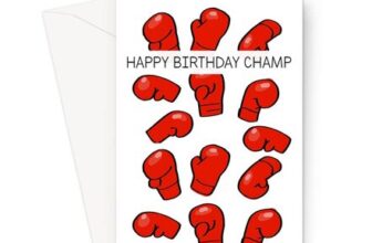 Funny Boxing Birthday Cards for Friends and Family