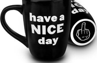 Funny Gifts for Men,330ml Ceramic Coffee Cup, Funny Secret Santa Gifts for Men Him Friends, Christmas Presents for Couple on Birthday Anniversary