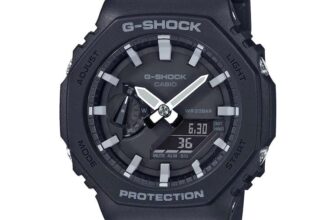 G-Shock GA-2100-1AER G-Steel Black Resin Strap Watch