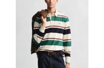 GANT Online Only Pure Cotton Striped Rugby Shirt