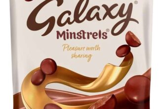 Galaxy Minstrels Milk Chocolate Pouch Bag 118g (Pack of 2) (£2.09 S&S)