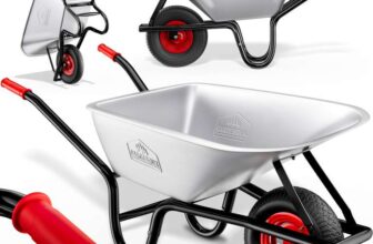 Gardebruk Wheelbarrow Galvanised 100L 250kg with Pneumatic Tyre