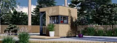 Garden Office Premium L (34 mm Insulation Cladding), 2×2 m (66 x 66), 4 m²