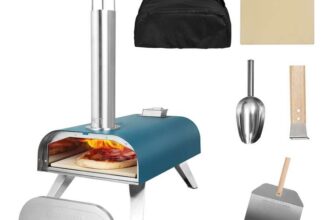 George Foreman 12 Teal Wood Pellet Pizza Oven Accessories & Carry Bag – £129 (with Clubcard) delivered Tesco Marketplace