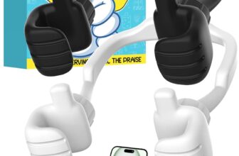 Gifts for Teens Boys Girls Cell Phone Stand: Grandad Dad Gifts for Fathers Day from Daughter Son 2 Pack UPGRADE Adjustable Thumbs Up Lazy Phone Holder for Desk Fun Birthday Presents for Husband Wife