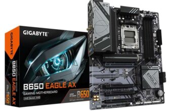 Gigabyte B650 EAGLE AX Motherboard – Supports AMD Ryzen 7000 CPUs, 1222 Phases Digital VRM, up to 7600MHz DDR5 (OC)