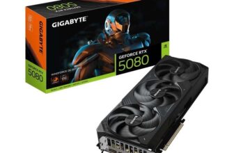 Gigabyte GeForce RTX 5080 WINDFORCE OC 16GB GDDR7 PCIe5 GPU SFF – Sold by STOCS UK