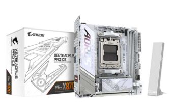 Gigabyte X870I AORUS PRO ICE Mini-ITX motherboard ( AMD Socket AM5 / DDR5 / PCI-e 5.0 / USB4 / Wi-Fi 7 )