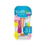 Gillette Venus Razors, Tropical 3 Blade Disposable Womens Razor, 3 Pack