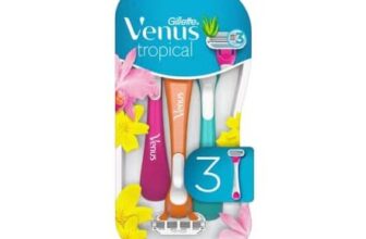 Gillette Venus Razors, Tropical 3 Blade Disposable Womens Razor, 3 Pack