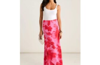 Gini London Pink Maxi Skirt