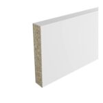 GoodHome Berberis Satin White Laminate & Particle Board Upstand (L)3000mm