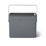 GoodHome Kora Manual Anthracite Metal Worktop Bin – 7L