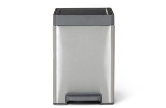 GoodHome Kora Pedal Anthracite Metal Pedal Bin – 14L