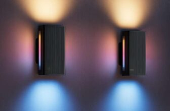 Govee Outdoor UpDown Wall Light, 2 Pack, 1400LM RGBICWW Smart Porch Lights Outdoor with 64 Scene Modes