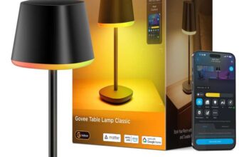 Govee Table Lamp Classic RGBICWW, Smart Dimmable Cordless 4800mAh Rechargeable, 72 Scene Modes, 500Lm, 2700-6500K – Sold by Govee EU / FBA