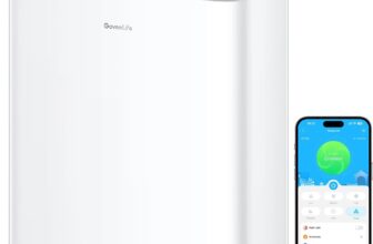 GoveeLife Smart Air Purifier for Home Large Rooms and Allergies, Covers up to 97m², PM2.5 Monitor, HEPA Sleep Mode, 3-in-1 Filter with App and Alexa Control for Pet Hair, Pollen, and Odors