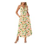 Grace Karin Womens Boho Floral Maxi Dress with Pockets