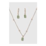 Green Stone Jewellery Set