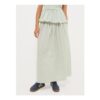 Green Striped Co Ord Skirt