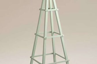 Green Wooden Garden Obelisk