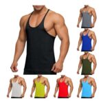 Gubsssl Mens Sleeveless Quick-Dry Tank Top, Black, 3XL