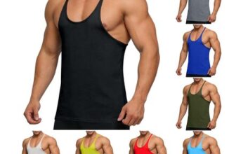 Gubsssl Mens Sleeveless Quick-Dry Tank Top, Black, 3XL