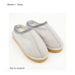 HEAVENLY FEET Grey Mule Style House Shoes