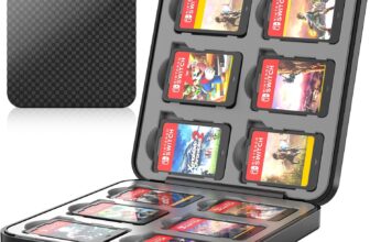 HEYSTOP Game Card Case for Nintendo Switch 2, 12 Game Card Holder Game Storage 12 Memory Card Storage Magnetic Closure Storage Box for Nintendo Switch 2 Accessory