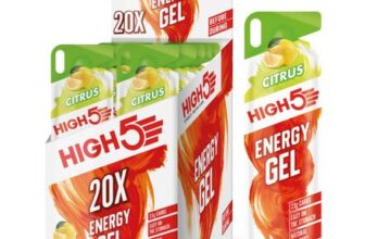HIGH5 Running Gels Citrus, 20x40g Carbohydrate Energy- Prime Day Deal