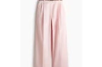 H&M Belted Cotton Chinos