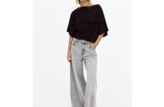 H&M Cape-Detail Jersey Top
