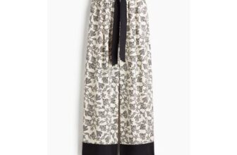 H&M Wide Tie-Belt Trousers