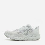 HOKA Clifton LS Shoes – Grey / White – Sizes 7 – 11.5 – Free Delivery via App w/Code