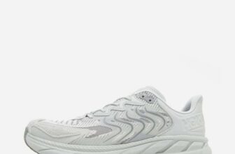 HOKA Clifton LS Shoes – Grey / White – Sizes 7 – 11.5 – Free Delivery via App w/Code