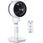 HOMCOM 9 Air Circulator Fan 3 Speed 3 Mode, 70 Oscillation 90 Vertical Tilt, Remote Controller