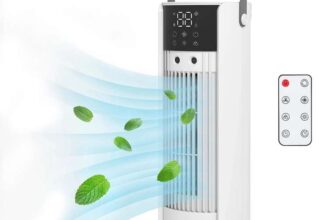 HOMCOM Portable Tower Fan, 16 Inch Mist Desktop Fan With Code. Sold by Homcom (UK Mainland)