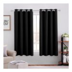 HOMEIDEAS Blackout Curtains, 2 Panels, 46×54 Inches, Eyelet