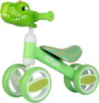 HTI ATOM Childrens Bobble Bike My First Toddler Balance Bicycle Lightweight Kids Training Ride-On TPE Handles & 6 EVA Wheels Toddler Training Bicycle 1