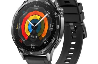 HUAWEI WATCH GT 5 46mm Smartwatch, Sharp-Edged Design, All-new Running and Cycling Sports Black (Prime Exclusive)