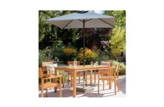 Habitat 2m Square Garden Parasol – Grey