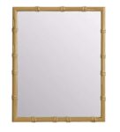 Habitat Bamboo Effect Wooden Wall Mirror – 53x43cm – Free C&C