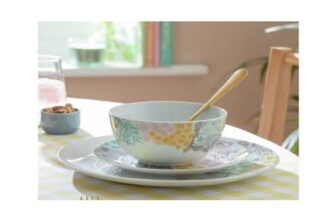 Habitat Floral 12 Piece Porcelain Dinner Set