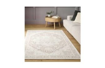 Habitat Vintage Effect Neutral Flatweave Runner – 80x150cm
