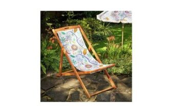 Habitat X Scion Folding Garden Deck Chair – Jackfruit Print