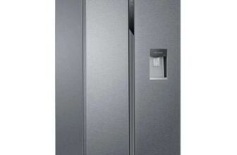 Haier HSR3918EWPG 521L American Fridge Freezer With Water Dispenser SILVER Claim £50 Adidas Voucher