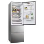 Haier HTW5618EWMG 60cm MyZone Frost Free Fridge Freezer With Water STAINLESS STEEL