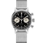 Hamilton Silver Tone & Black Intra-Matic Watch