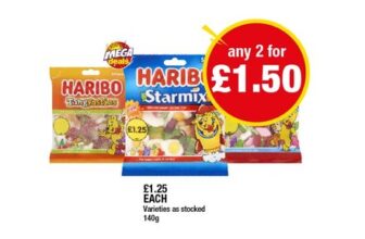 Haribo Starmix, Tangfastics, Supermix 140g – Buy 2 for £1.50