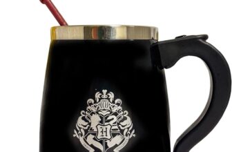 Harry Potter Mug with Magic Wand, Self-Stirring Mug, A Must for Muggles & Magicians, 350 ml, Harry Potter Coffee Mug, Self-Stirring